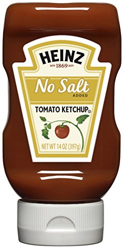 Image of Heinz Tomato Ketchup, No Salt Added, 14 Ounce (Pack of 6)