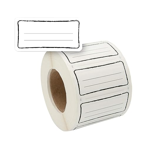 reoum 60x30mm 剥がしやすいステッカーは、ジャム瓶、冷凍庫、食品容器、防水ラベル、ステッカーに適しています。耐久性のある白です。