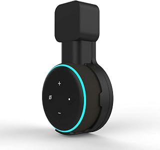 HASTHIP® Black Wall Adapter Holder for Alexa Echo Dot 3rd Generation,A Space Saving Solution with Cord Management for Your Price In India