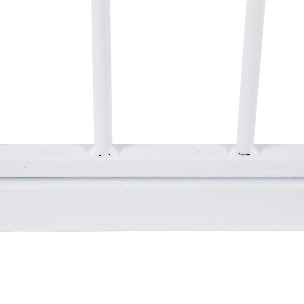 Barrera de seguridad infantil – Barrera de protección para chimenea – 300 cm – Barrera de protección – 5 paneles – Material: Q195 acero y plástico ABS (blanco)