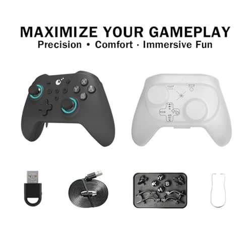 GuliKit KK3 MAX Game Controller-Hall Effect Joysticks,Analog & Digital Triggers, 1000HZ Polling Rate,Maglev/HD/Rotory Vibration,Compatible with Switch/PC/Android/iOS, Switch 2 Wake Up by GuliKit - Image 5