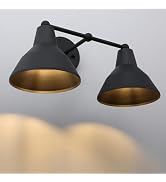 Yosoan 2-Pack Indoor Wall Sconce, Vintage Industrial Lamp With 6.9...