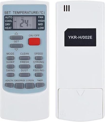 WKOLF Nuevo kit de control remoto de repuesto para acondicionador de aire YKR-H/002E para AUX MundoClima FanWorld AC aire acondicionado YKR-H/002E YKR-H002E YKR-H006E MUPR-12-H5A MUPR-18-H5A MUPR-24
