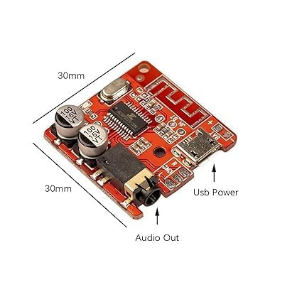 Image of Croptronia Pack of 1 Pcs DIY Bluetooth 5.0 Receiver Board Lossless Decoder Board Wireless Stereo Music Module for Speaker Amplifier Module etc.