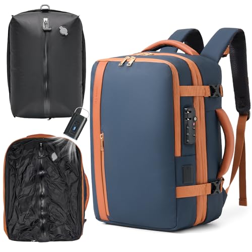 Fanwoli-Vacuum-Travel-Backpack-Carry-On-Luggage-with-TSA-Lock-Anti-Theft-Zipper-Expandable-Airback-with-Compression-Pump-Waterproof-Laptop-Bag-Ideal-for-Flight-Business Fanwoli Vacuum Travel Backpack, Carry On Luggage with TSA Lock & Anti Theft Zipper, Expandable Airback with Compression Pump, Waterproof Laptop Bag Ideal for Flight & Business - Image 1