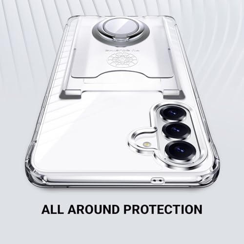 Shields Up for Samsung Galaxy S26 Plus Case, Minimalist Wallet Case with Card Holder (3 Cards) & Ring Stand/Kickstand, [Drop Protection] Slim Protective Cover for Samsung Galaxy S26 Plus, Clear by Shields Up - Image 6