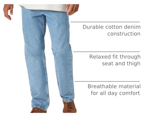 Image of Wrangler Authentics Men's Classic 5-Pocket Relaxed Fit Cotton Jean