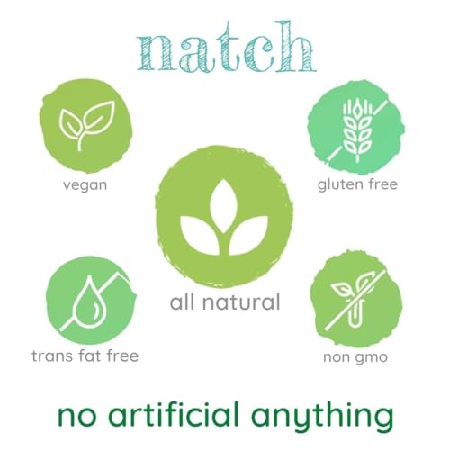 Image of Natch Thai Sticky Rice Chips, 100% Natural with No Artificial Preservatives or Trans Fats, Vegan & Gluten Free, Low Calorie Healthy Chips for Adults & Kids with Low Sodium, 25g each (Pack of 6), Sweet Chilli, Wasabi & Seseme Butter
