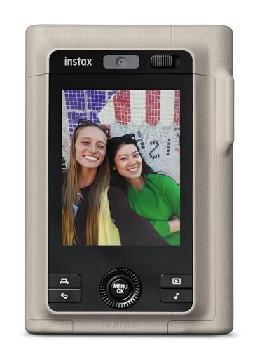 Image of FUJIFILM Instax Mini LiPlay+ Hybrid Instant Camera - Sand Beige