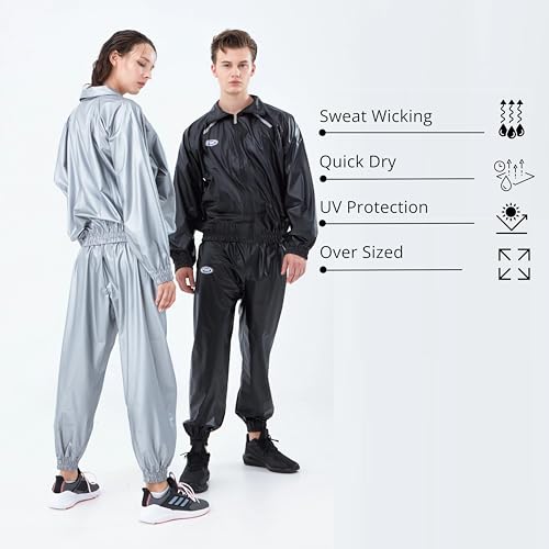 Image of FBT Unisex Sauna Suit (BLACK, XL)