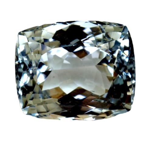 Pierre précieuse coussin aigue-marine naturelle de 16,7mm pour joaillerie haut de gamme