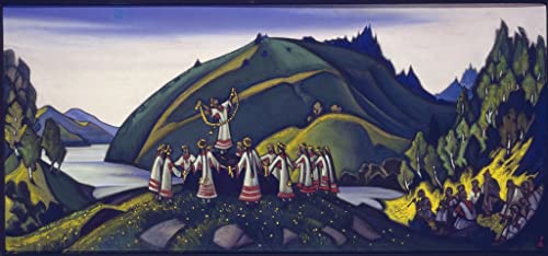 Peinture Poster du Ballet de Nicholas Roerips pour décoration murale de maison en format grande taille 60x90cm