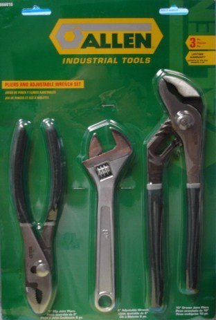 Allen 3 Pzas Pinzas y Llave Ajustable set