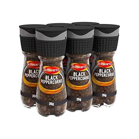 Schwartz Black Peppercorns with Grinder, 35g Cover