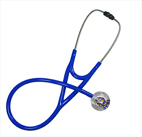Noise Cancelling Stethoscope with Awareness Ribbon Design - Ultrascope - Clinical Grade - Dependable Stethoscope - Stethoscope Medical - Single Adult
