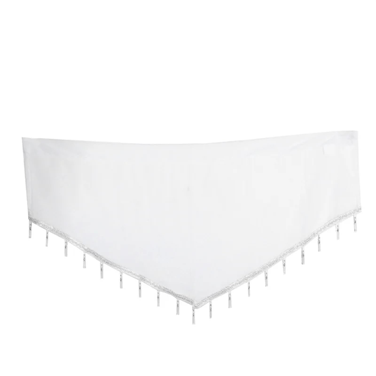 LuoAXINN Short Curtains Solid Color Triangle Shape Kitchen Short Curtain Window Valance Drape Home Decor(White)