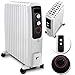Produktbild KESSER® 2500W Ölradiator - elektrischer, energiesparender Heizkörper mit 10 Rippen, Timer integrierter Zeitschaltuhr 4 Heizstufen Thermostat Sicherheitsabschaltfunktion Weiß