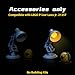 BrickBling Lighting Compatible with Lego Ideas Pixar Luxo Jr. 21357, On/Off Button, No Damage to Pixar Lamp (Not Come with Model) (Classic Version Light)