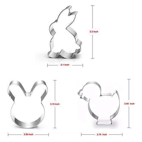 Easter Cookie Cutter Set - 7 Piece - Egg, Carrot, Bunny, Flower, Chick, Bunny Face And Butterfly #TOP1
