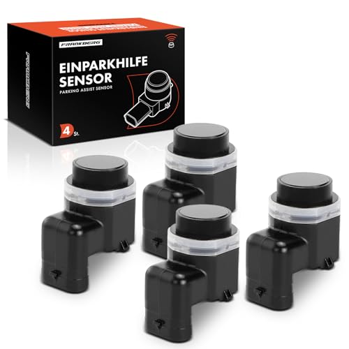 Frankberg 4x Parksensor Einparkhilfe Vorne Hinten Kompatibel mit Golf VI Variant AJ5 1.2L-2.0L 2009-2013 A3 8P1 8P7 1.2L-3.2L 2003-2013 A6 4F2 C6 2.0L-5.2L 2004-2011 Replace# 4H0919275A