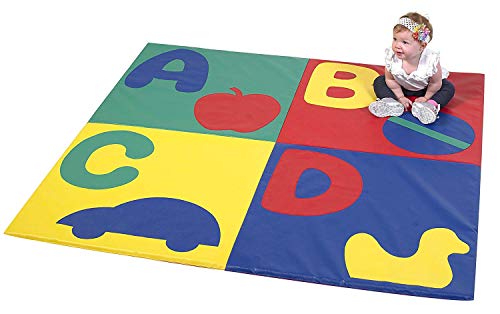 Children's Factory ABC Crawly Mat, Indoor Play Equipment for Kids/Baby/Infants to Play on Floor, Foam Mats for Daycare/Homeschool/Playroom, 48"