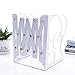 Produktbild Buchstützen Home Office Retractable Bookends for Regale Buch Stander for Schreibtisch Regal Büro-Briefpapier-Kind-Geschenk für Büro und Schule zu Hause dekorativ ( Color : White , Size : 15x10x19cm )