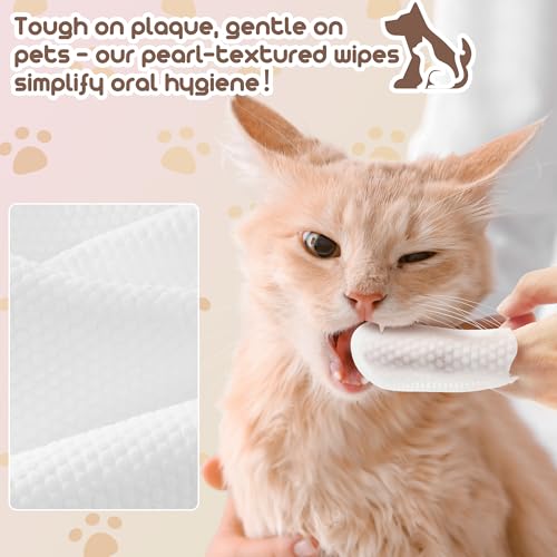 Image of ThinkPet TAILORIX Pet Cleaning Finger Wipes for Dogs & Cats - Hypoallergenic Wipes for Mouth, Ears, Eyes & Paws, Gentle Multi-Area Care for All Ages, Fresh & Easy Grooming at Home or Travel, 50pcs