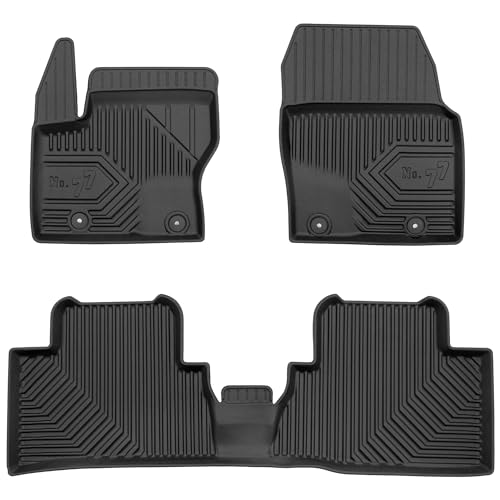 MOTOS Tapis de sol caoutchouc pour Ford Grand C-Max 2010-2019 Améliorez Votre Confort de Voyage avec Le tapis noir antidérapant Auto No.77- tapis voiture...