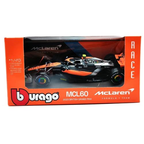 F1 Mclaren Mcl60 2023 British Gp - Formula 1 - Lando Norris 4 - Scala 1:43 12Cm - Bburago 38087