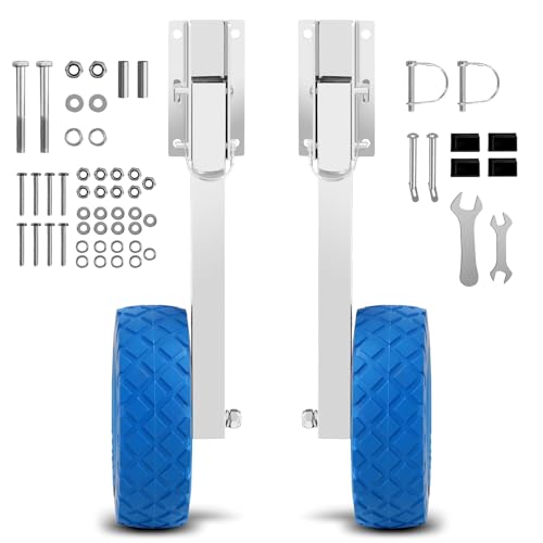 Migoda Boat Launching Wheels, 300 LBS Loading Capacity Inflatable Boat Launch Wheels, 10