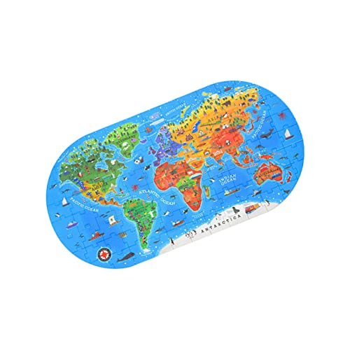 Puzzle carte du monde Milisten éducatif : stimuler la patience et la géographie