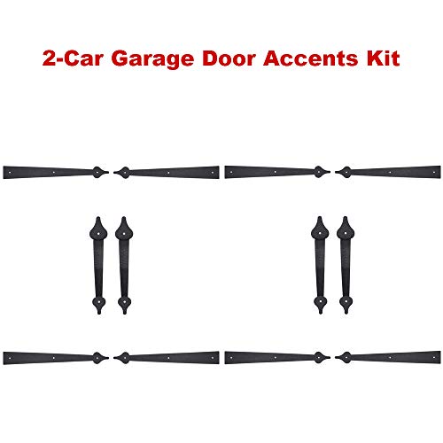 WINSOON Decorative Metal Garage Door Hardware Screw in Carriage House