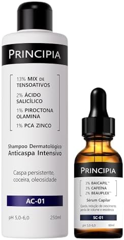 Principia, Kit Shampoo Anticaspa + Sérum Capilar 60ML