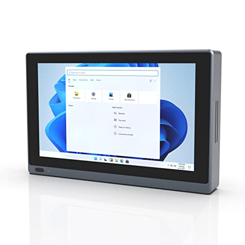 Mini-PC Windows 11, 5,5-Zoll-Mini-Computer mit Touchscreen, Unterstützt 4K-HDMI-Dual-Display, WiFi 6.0, BT5.2, Gigabit-Ethernet, Zum Surfen Im Internet, Lesen von Nachrichten (EU)