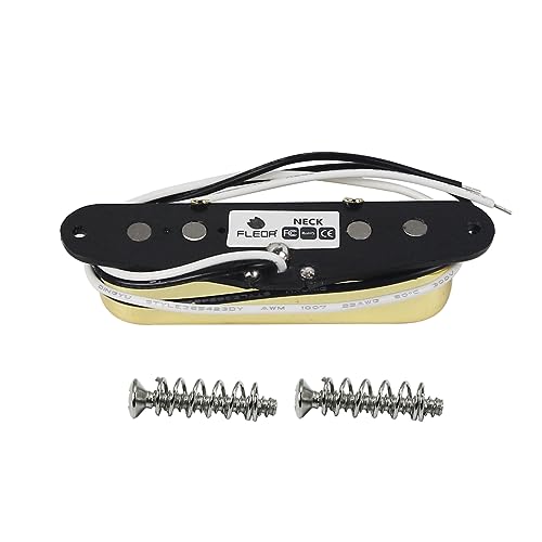 FLEOR Single Coil Pickup Guitar Neck Pickups 50mm Alnico 5 Magnet 7-8k for TL TE Electric Guitar Neck Parts Golden - Image 3