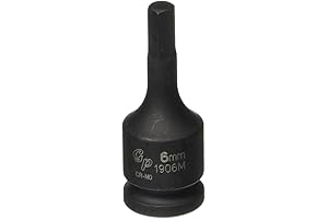 Grey Pneumatic (1906M): 3/8'' Drive 6mm Hex Driver Socket