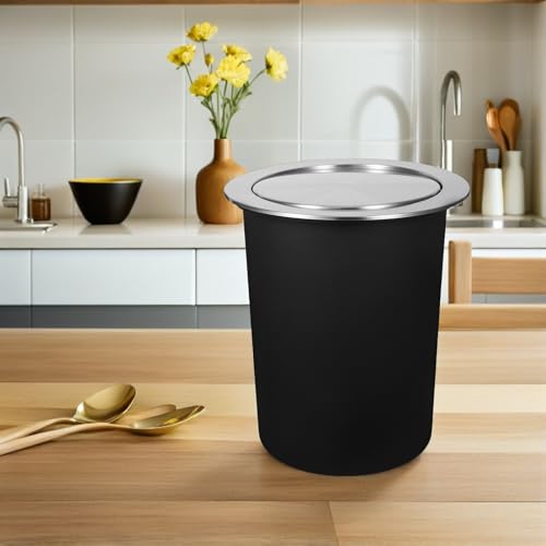 Bote de basura de cocina Toyvian acero inoxidable con tapa abatible miniatura 5