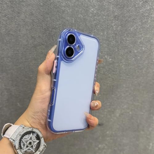 Coque de luxe iPhone 15 Plus antichoc en silicone bleu bonbon