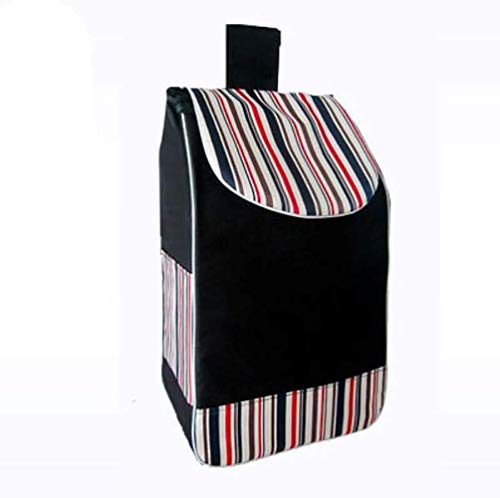 Faltbarer Trolley, klappbarer Einkaufstrolley, Aufbewahrungswagen aus Stahl zum Einkaufen, Leichte Schwenkräder… – Bild 3