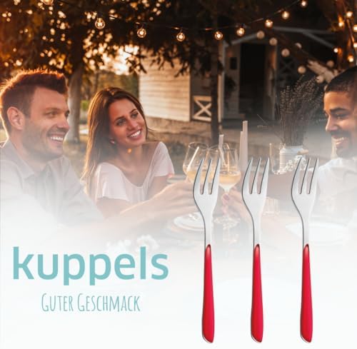 Kuppels 2294RFBS01AN6 zestaw widelców do ciasta, stal nierdzewna