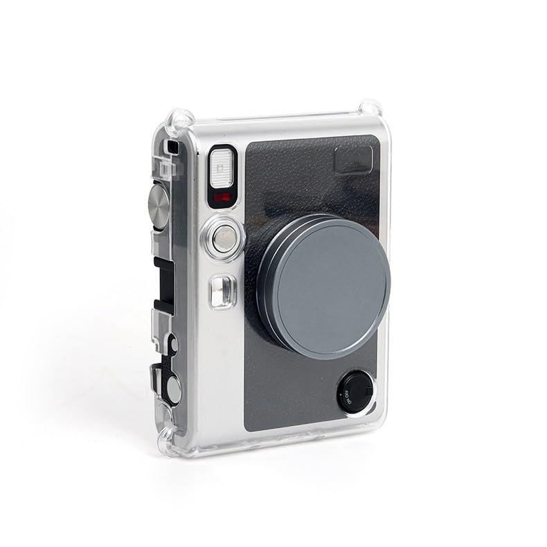 Generic Camera Lens Cap for instax Mini evo Dustproof Aluminum Alloy Lens Cover Waterproof Lens Protective Cover Anti-Scratches Lens Cover Dust Cover Front Cap (Gray)