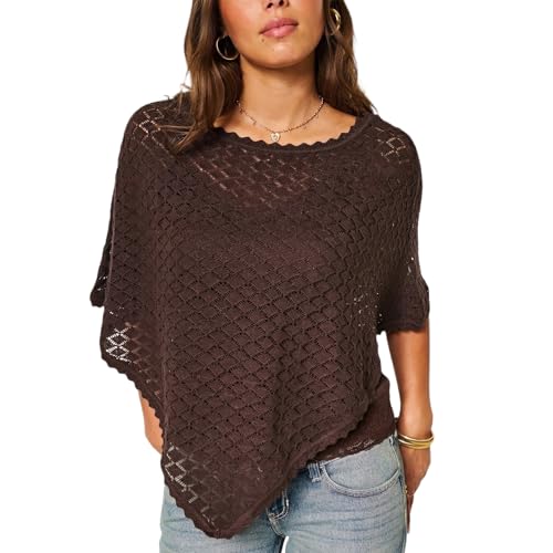 Crochet Batwing Poncho Top