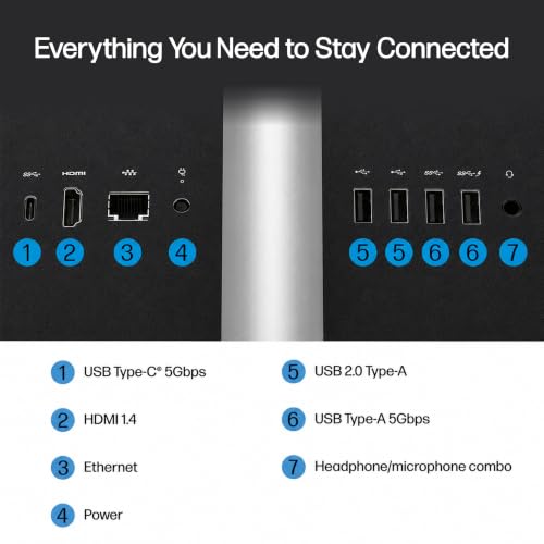 Image of Customizable HP 27 inch FHD Touchscreen All-in-One Business Desktop PC, AMD Ryzen 7 (Up to 4.5GHz), 16GB /32GB /64GB RAM, 512GB /1TB /2TB SSD, Wi-Fi 6, Webcam, USB-C, HDMI, Wireless KB&Mouse, Windows 11