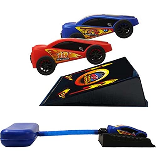 Brinquedos de lançamento de carro Dueling Rocket – Brinquedo de rampa de carro com lançador, veículo