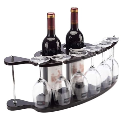 Soporte para botellas de vino de madera para 2 botellas miniatura 1