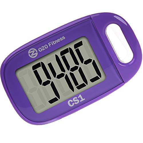 OZO Fitness CS1 Easy Pedometer for Walking | Step Counter with Large Display