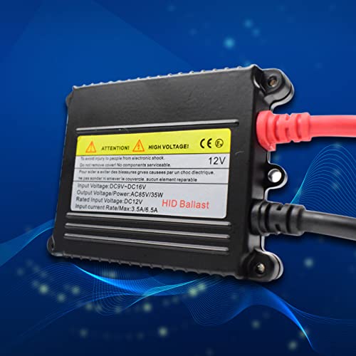 Yonput 2 Pack Car Ballast, 12V 35W Slim Dc Quick Start Xenon Headlight Ballast, Universal Replacement For Xenon Light H1 H3 H7 H8 9005 9006 Stabilizer (Black) #TOP2