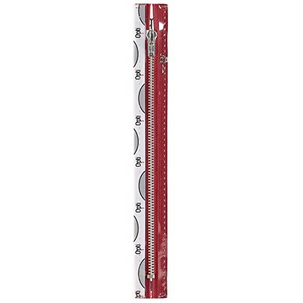 Opti Zip Fastening, 00750 Red, 14cm
