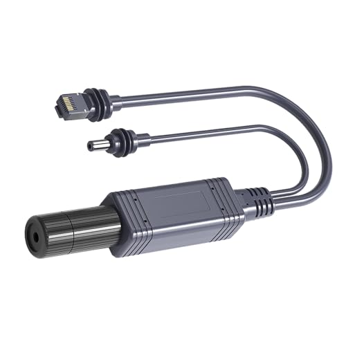 PoE Splitter 100W Gigabit Ethernet Splitter 100m Long Distance Fast Data Transfer with Satellite Accessories for Cat5e and Higher Category Cable