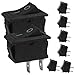 Rierdge 8Pcs KCD1 Rocker Switch, 2 Pin 2 Position Toggle Switch, AC 250V 6A AC 125V 10A for Household Appliances Industrial Equipment (Black)